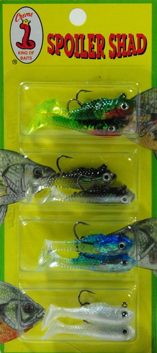 (2 pack) Creme Spoiler Shad Kit Assortment, 8 Piece