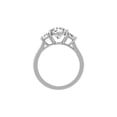 thumbnail image 3 of ARAIYA FINE JEWELRY 14K White Gold Lab-Grown Diamond Three Stone Engagement Ring (3 Cttw, D-F Color, VS1 Clarity) Size 6, 3 of 7