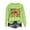 Green, variant on SuTry Women's Fashionable Halloween Printed Blouses Round Neck Long Sleeved Loose Casual Sweatshirt Tops Festive Outfits(Khaki,S)