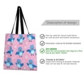 thumbnail image 2 of Canvas Tote Bag for Women Girls Design Print Cheerful Bluebird Parade Tote, 2 of 8