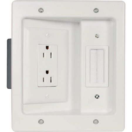 Legrand - On-Q HT2102WHV1 Flat Panel in Wall Cable Management TV Connection Kit, White
