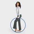 thumbnail image 3 of Pantalones deportivos adelgazantes de pierna ancha de moda que no dañan la piel Double 6 Zero Sense para mujer DL337, 3 of 3