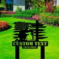 thumbnail image 4 of Handmadetneonsign US Soldier Kneeling Praying Metal With Stake, Soldier Metal Name Sign Stake, Soldier Metal Stake Decor, 4 of 5