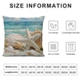 thumbnail image 5 of YINGXI , Shell Square Standard Pillowcase for Men Women Home Decorative Sofa Armchair Bedroom Livingroom 24x24in, 5 of 5