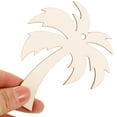 thumbnail image 3 of TEHAUX 20pcs Wooden Palm Tree Cutouts DIY Handmade Craft Wood Slices, 3 of 8