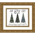 thumbnail image 1 of Shamp, Cindy 32x26 Gold Ornate Wood Framed with Double Matting Museum Art Print Titled - Joy Joy Joy, 1 of 4