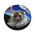 thumbnail image 2 of Kdxio Spare Tire Cover for RV Trailer, Waterproof Wheel Cover,Camper Spare Tire Cover Fit for Rv SUV Truck Travel Trailer 17 inch-Astronaut in Outer Space, 2 of 8