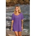 thumbnail image 3 of EKOUAER Women's Swimsuit Beach Cover Up Short Sleeve Cover Ups for Swimwear Bathing Suit Coverups, 3 of 6