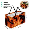 thumbnail image 2 of Maple leaves Large Foldable Oxford Cloth Picnic Basket - Versatile Shopping Basket, Laundry Organizer, and Shopping Bag, 2 of 7