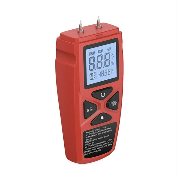 Digital Wood Moisture Meter 0-99.9% Wood Moisture Meter LCD Display Wood Moisture Detector Wood Moisture Tester
