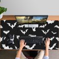thumbnail image 4 of Long Mouse Pads for Desk,Halloween Bat Pattern Desk Mats on Top Of Desks, Desk Mouse Pad Extra Large with 3mm Non-Slip Base and Stitched Edge for Gaming,Office,Work,Home 47.3"x23.6", 4 of 6