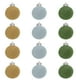 thumbnail image 1 of Adornos navideños de terciopelo flocado en forma de bola | Paquete de 12 adornos colgantes de plástico para el árbol de Navidad, 1 of 8