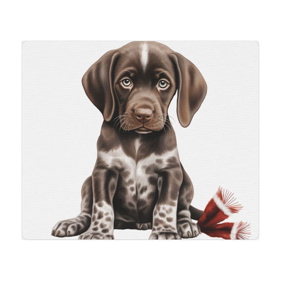DistinctInk Mouse Pad - 1/4" Foam Rubber - German Shorthaired Pointer Puppy Drawing