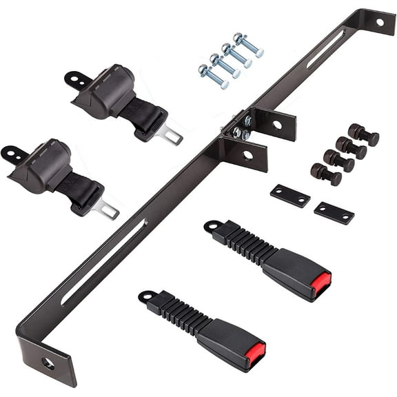 LABLT 42 Golf Cart Retractable Belts with Bracket Kit Replacement for EZGO Yamaha Club Car