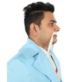 thumbnail image 6 of HPO Men's Synthetic Hair Long String Black Mustache Cosplay Facial Hair Multiple Color Options, 6 of 6
