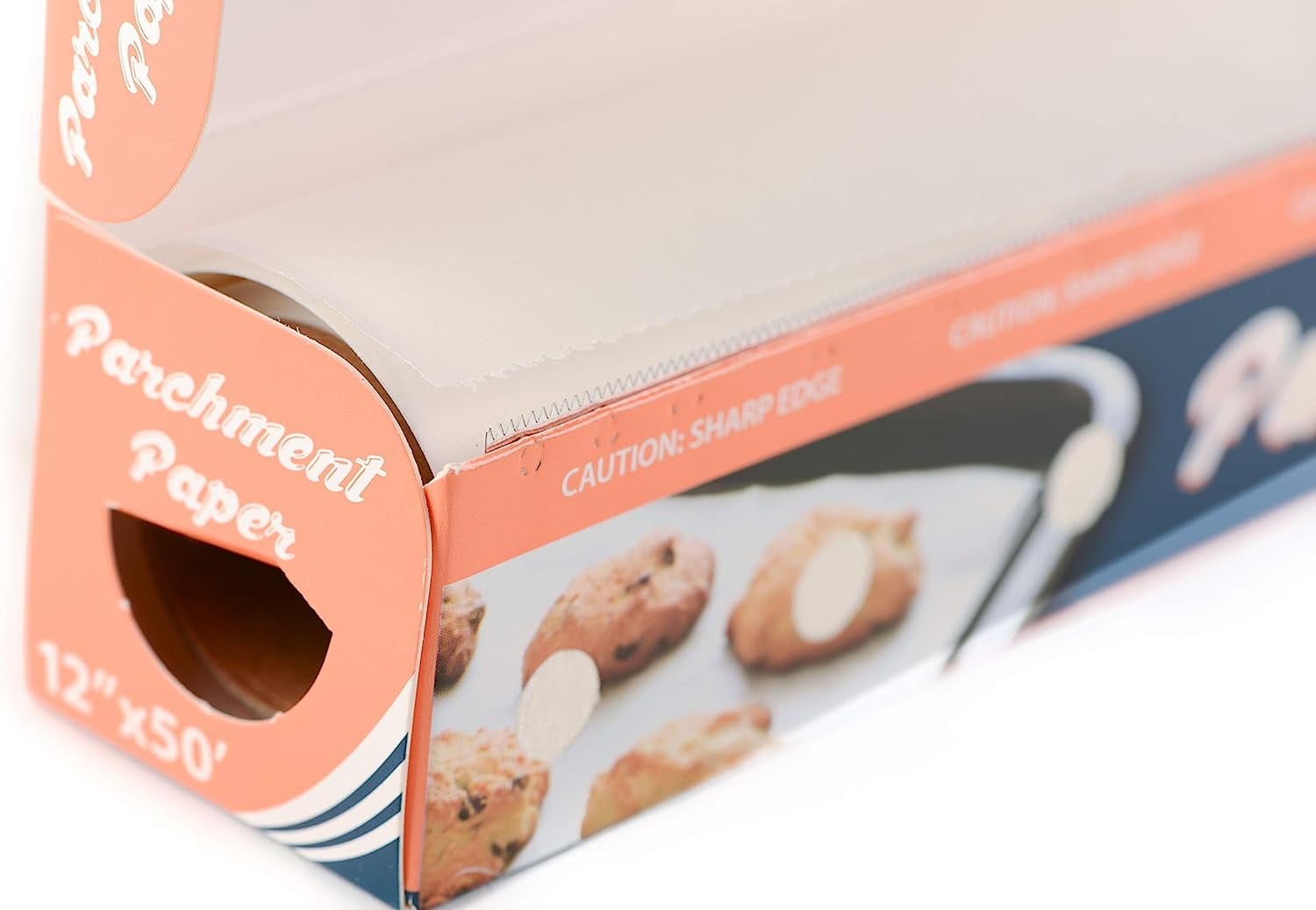 [2 Pack] EcoQuality Baking Parchment Paper Non-stick Silicone Coated Baking Paper Roll for Cakes, Smoking, BBQ, Cookies, Pizza, Pan Liners, Kosher 12 inch x 50 FT