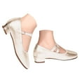 thumbnail image 3 of XIMIN Women's Mary Jane Low Heels Dress Pumps Fashion Shoes with Adjustable Ankle Strap Pointed Toe Easy Buckle Low Heel Slip On Flats for Dressy Casual Occasions, 3 of 9