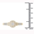 thumbnail image 4 of 1/6 Ct TDW Diamond 10KYellow Gold Halo Engagement Ring, 4 of 5