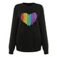 thumbnail image 5 of Día de San Valentín moda mujer Casual manga larga impreso señoras sudaderas Tops Fridja FKASFK2798, 5 of 9