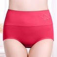 thumbnail image 2 of Daznico Womens Underwear - Women High Waist Postpartum Panties Full Coverage Soft Comfort Briefs - Panties for Women,Color:Watermelon Red,Size:XXL, 2 of 6