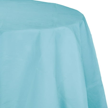 

Online Party Sales Pastel Blue Tablecover Octy Round 82 Polylined Tissue