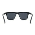 thumbnail image 4 of Polarized Mens Slick Elegant Gentlemans Luxury Horn Rim Sunglasses Matte Black Silver, 4 of 4