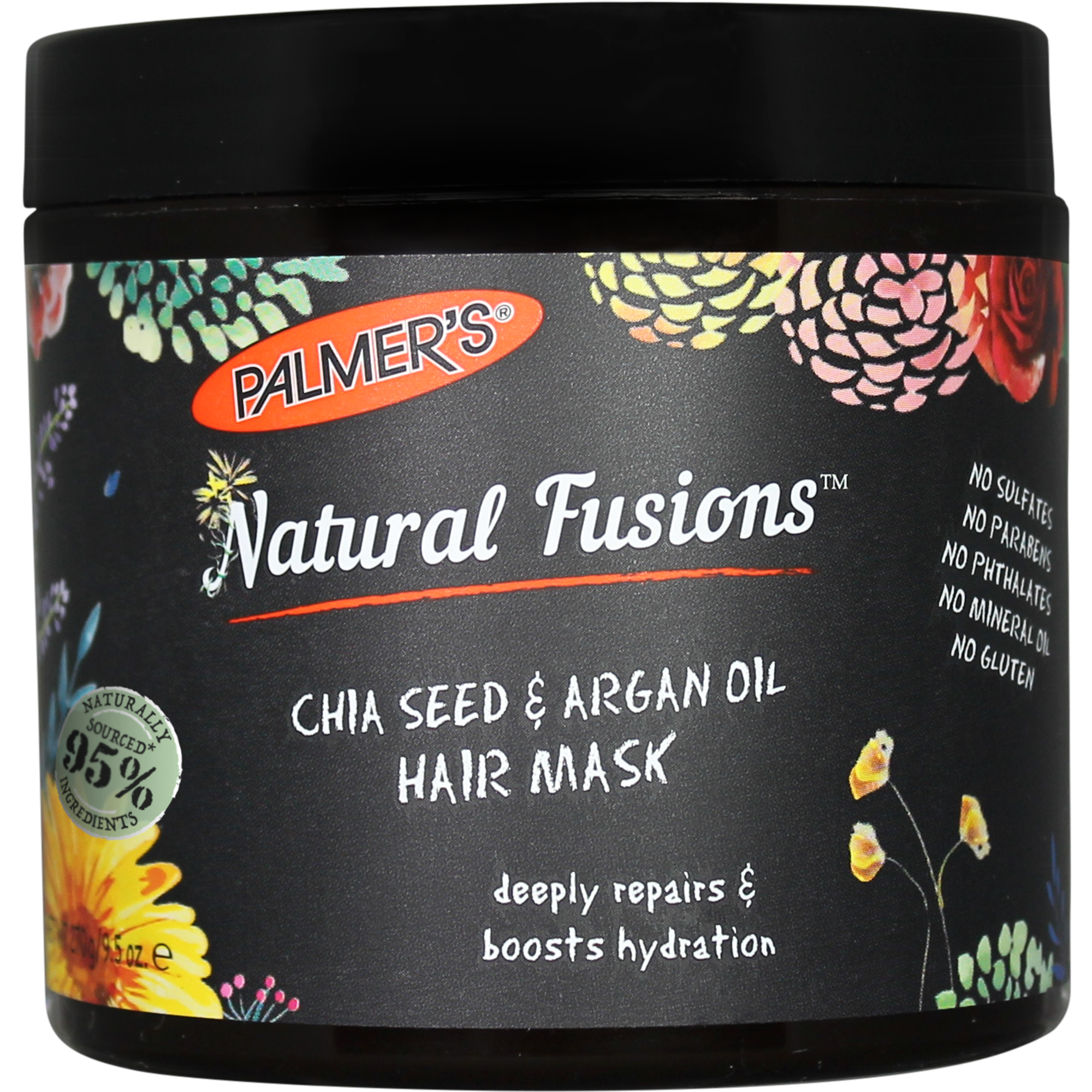 Palmer's Natural Fusion Chia Seed & Argan Oil Hair Mask, 9.5 fl oz photo 1