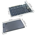 thumbnail image 5 of LetLinkSo M.2 PCIe Adapter x16 Gen4 for 4 Ports M2 SSDs, PCIe M.2 Expansion Card for 4 M.2 2280 2260 2242 2230 NVMe SSDs M Key with Advanced Cooling Heat Sink, 5 of 5
