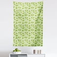 thumbnail image 1 of Ladybug Tapestry, Ladybugs on Leaves with Abstract Dragonflies Seasonal Foliage, Fabric Wall Hanging Decor for Bedroom Living Room Dorm, 5 Sizes, Pale Green Vermilion, by Ambesonne, 1 of 1