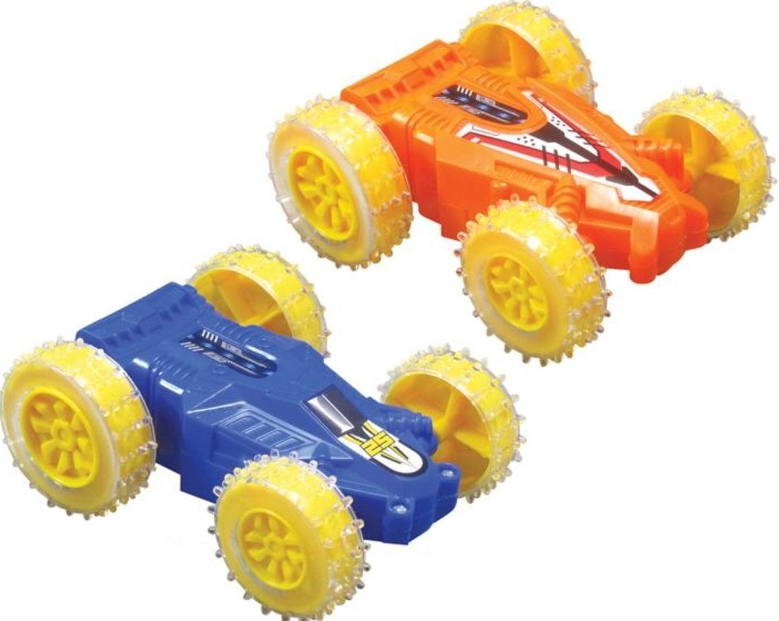 toy car that flips over when it hits a wall