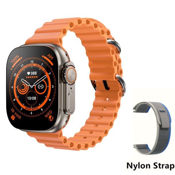 Reloj inteligente Ultra 8 para hombre y mujer, pulsera con NFC, GPS, seguimiento de 49mm, Serie 8, termómetro, Bluetooth, llamada, resistente al agua, para Apple xuanjing unisex