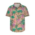 thumbnail image 4 of ZCFZJW Men's Hawaiian Shirt Big and Tall Regular Fit Casual Short Sleeve Floral Button Down Graphic T-Shirts Tropical Holiday Beach Vacation Tees Tops Multicolor#02 M, 4 of 7