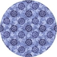 thumbnail image 1 of Ahgly Company Indoor Round Patterned Day Sky Blue Area Rugs, 6' Round, 1 of 1