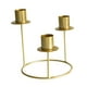 thumbnail image 3 of Candelabro porta velas,Candelabro porta velas candelabro soporte 3 brazos,Pilar de vela cónico de metal alto y largo para bodas,Centro de mesa para fiestas,aniversarios,cenas,eventos y oro, 3 of 8
