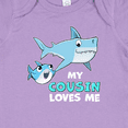 thumbnail image 4 of Inktastic My Cousin Loves Me with Cute Sharks Boys or Girls Baby Bodysuit, 4 of 5