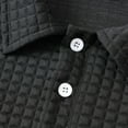 thumbnail image 6 of gbyLJF Men's Long Sleeve Lapel Pullover Solid Color Golf Collar Top Casual Button-Down Pocket Blouse Sweatshirt for Men, 6 of 9