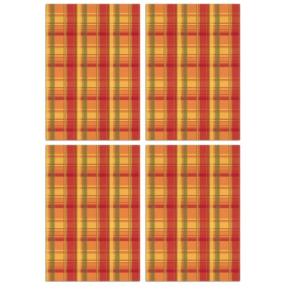 Fall Seasonal Kitchen Towels Set of 4, Rustic Maple and Pumpkin, Absorbent Hand Towels, Soft for Home Decor