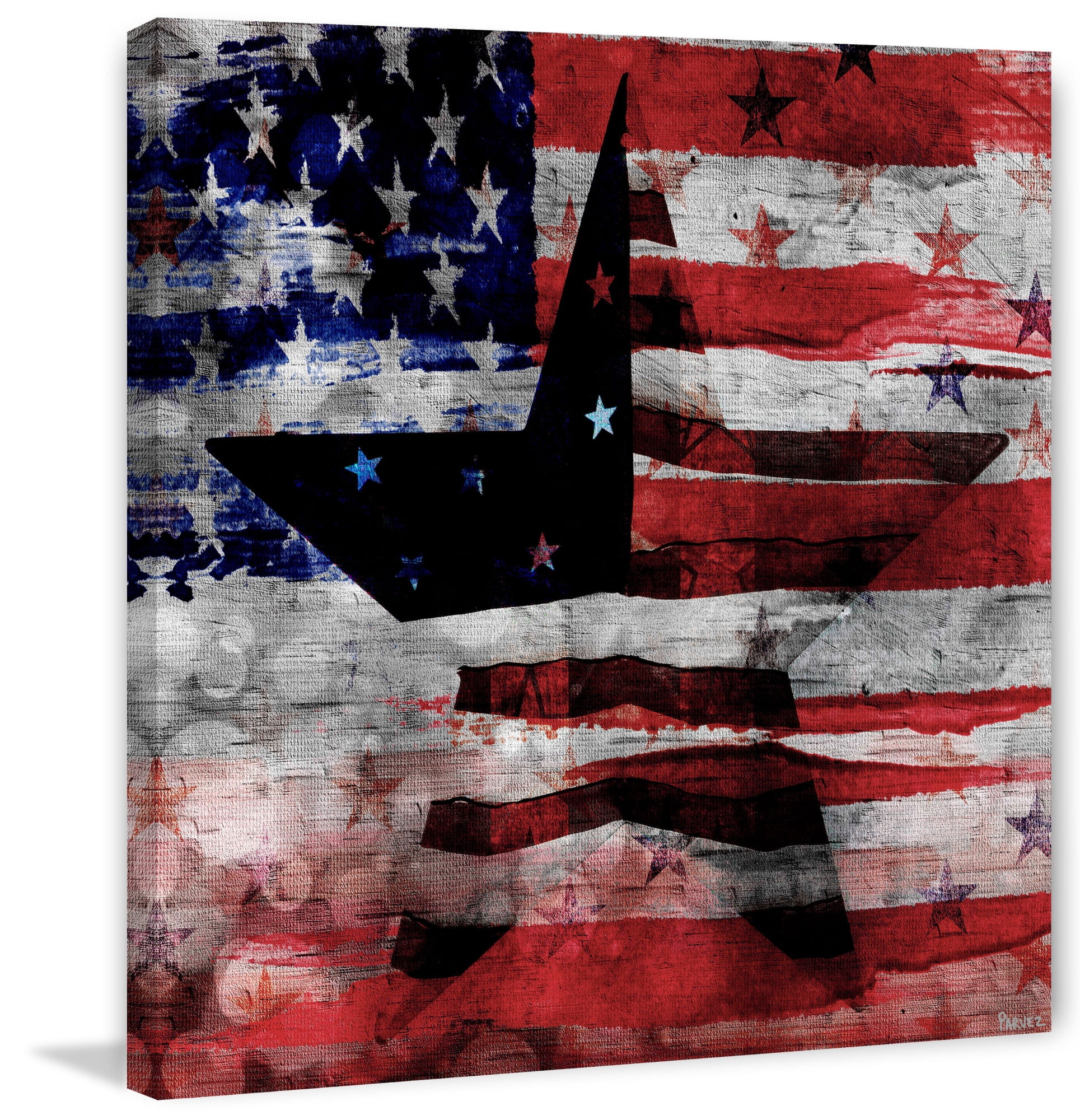 Parvez Taj "Patriotic Emblem" Print on Canvas