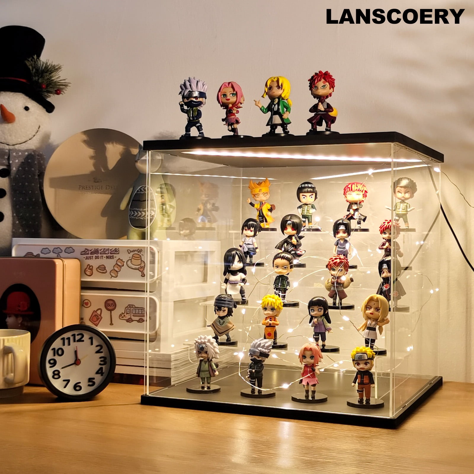 Buy SelfAssembly Acrylic Display CaseDeluxe Dustproof ShowcaseCube  Countertop Box for Pop Figures Collectibles ToysNeed Remove The Protective  Film 8x8x12 inch 20x20x30cm Online at Low Prices in India  Amazonin