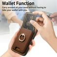 thumbnail image 4 of TECH CIRCLE For Galaxy A25 5G Wallet Case, Detachable 2-in-1 Magnetic Wallet Case with Card Slots Holder Ring Stand Premium PU Leather Slim Durable Shockproof Removable Protective Cover,Brown, 4 of 8