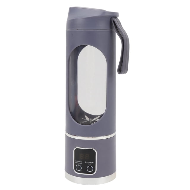 Taza Eléctrica Del Juicer, Licuadora Portátil Púrpura Gris Robusta De 25W 450ML Recargable Para El Hogar