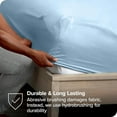 thumbnail image 5 of Bare Home 2-Pack Fitted Bottom Sheets Twin - Premium 1800 Ultra-Soft Wrinkle Resistant Microfiber - Deep Pocket (Twin, Light Blue) Twin - 2 Pack Light Blue, 5 of 8
