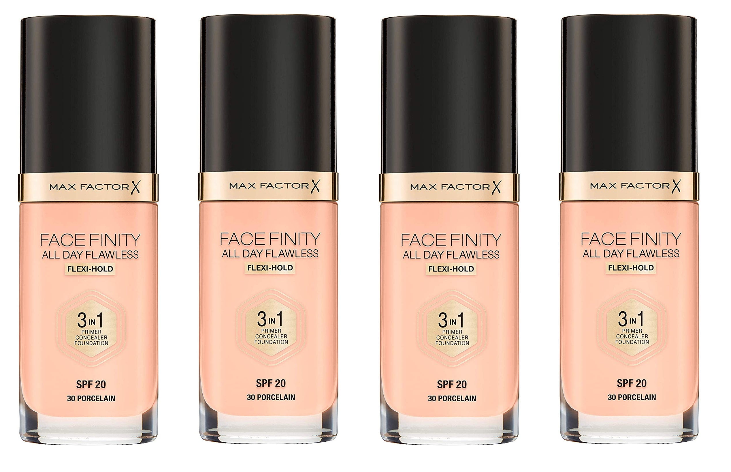Max Factor FaceFinity All Day Flawless 3 in 1 Foundation, Primer and  Concealer, SPF 20 Porcelain 30