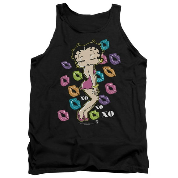 Betty Boop Tripple Xo Adult Tank Top Black