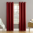 thumbnail image 1 of Sun Zero Becca Energy Efficient Grommet Curtain Panel, 40" x 84", Brick, 1 of 4