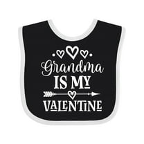 Inktastic Grandma is My Valentine Boys or Girls Baby Bib