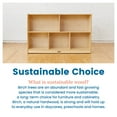 thumbnail image 6 of ECR4Kids 5-Compartment Mobile Storage Cabinet, Preschool, Classroom Furniture, Natural, 6 of 9