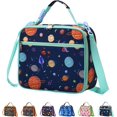 thumbnail image 1 of Mini Boîte à Lunch pour Enfants, Sac à Lunch Isolé Réutilisable, Conteneur Repas Contenant Isotherme avec Doublure Imperméable (Planète), 1 of 4