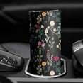 thumbnail image 3 of 20oz Pioneer Flower Floral Print Pattern Skinny Tumblers Stainless Steel Tumbler with Lid and Straw,Vacuum Insulated Double Wall Travel Tumbler Cups with Cleaning Brush for Coffee,Tea, 3 of 6