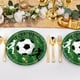 thumbnail image 5 of Fiudx Bandeja de Papel Desechable con Temática de Fútbol Verde, Mantel, Toallas de Papel, Set de Decoración para Fiesta de Cumpleaños, 5 of 5